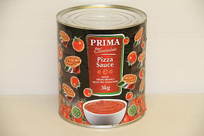 PRIMA SPICED PIZZA SAUCE PER TIN