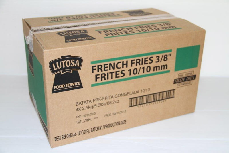 LUTOSA 3/8 A GRADE FRIES  10KG GREEN